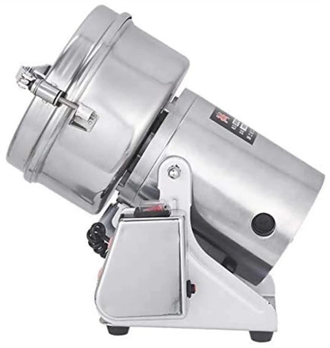 High Speed Grain Grinder Mill For Spices Herbs Pepper Pulverizer, Swing Type Commercial Powder Machine side view