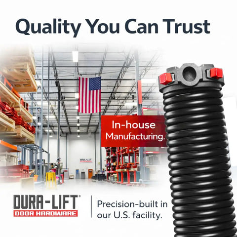 Garage Door Torsion Springs Set For Residential Replacement With Left And Right Wound 0.234 x 1.75 x 35 Inches American Made