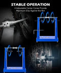 Motorcycle Wheel Balancer and Truing Stand for Bikes DIY Friendly Heavy Duty Tire Balancer with Adjustable Truing Pointer Steel Axle