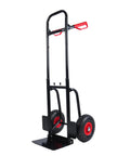 Beast Mode Heavy Duty Foldable Platform Trolley With Double Handles And 10 Inch Rubber Wheels, 330 Lb Load Capacity, Collapsible Moving Cart For Warehouse, Garden, Grocery, Indoor And Outdoor Use, foldable steel frame