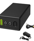 Built Tough For The Long Haul 24V Rechargeable Lithium Backup Battery Pack With Water Resistant Shell For EV And Tools 4000 Mah To 6400 Mah Capacity Zero Hassle Swap front view with connections.