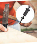 Adjustable Barn Door Hardware Kit With Track Spacers And Bolts Sliding Door Replacement Components in use on wooden surface