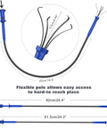 Amazon Housolution four-claw grabber tool with blue handle and bendable shaft for long-reach litter pickup