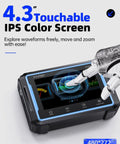 Plus Edition 3in1 Portable Oscilloscope Multimeter And DDS Signal Generator With Touch Screen Tablet, displaying waveform