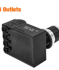 Four Outlet AA Battery Push Button Spark Generator Igniter For Grills Easy Replacement With Chrome Cap CSA Certified Durable BBQ Spark Generator