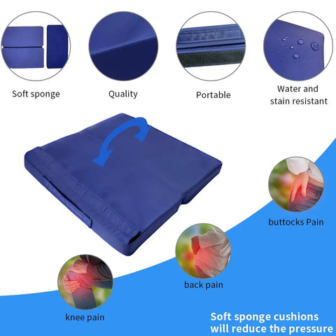 Soft sponge cushion demonstration for Heavy Duty Garden Kneeler And Seat Extra Wide Bench For Kneeling And Sitting