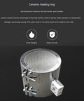 GFJYKDL Intelligent Heat Shrink Sealing Machine For Bottles Max 80Mm Diameter Adjustable Digital Temp Control Stainless Steel Build ceramic heating ring for even heating and stability.