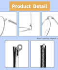 Universal Eyeglass Replacement Temples Black Glasses Arms Legs Complete Repair Set With Screwdriver And Screws No Sweat Quick Fix For Broken Frames detailed view of eyeglass hinge and arm.