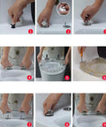 Step-by-step installation of Heavy Duty Solid Wood Elongated Toilet Seat With Smooth Soft Close Lid Quick Release Hardware and Nonslamming Design.