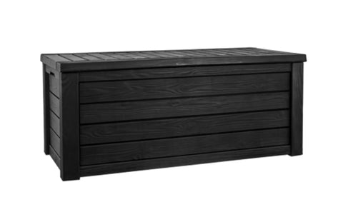 Beefy Westwood 150 Gallon Resin Outdoor Storage Box For Patio Furniture Cushions Garden Tools And Pool Floats Lockable Weather Resistant Deck Storage Bench That Seats Two Dark Grey