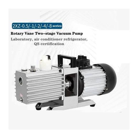 KGKGK 2XZ-2 Two Stage Rotary Vane Vacuum Pump For Lab And Industrial Use Small Air Conditioning Extraction Machine Compact Design Easy Move With Non Slip Buttons Upgrade Tech Durable Wear Resistant