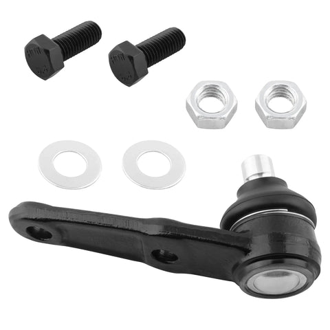2Pc Front Lower Ball Joint Set For Mazda 323 1986-1989, GLC 1984-1985/1981-1983, Mercury Capri 1991-1994, Tracer 1987-1989 Left And Right, Easy Install Drop-In Replacement, Durable SAE Spec Suspension Kit K9607; black steel joint, bolts, nuts, washers