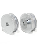 Two aluminum pulleys from Beefy Aluminum 2GT Synchronous Timing Pulley Set, 60 Teeth, 8mm Bore, for machinery use