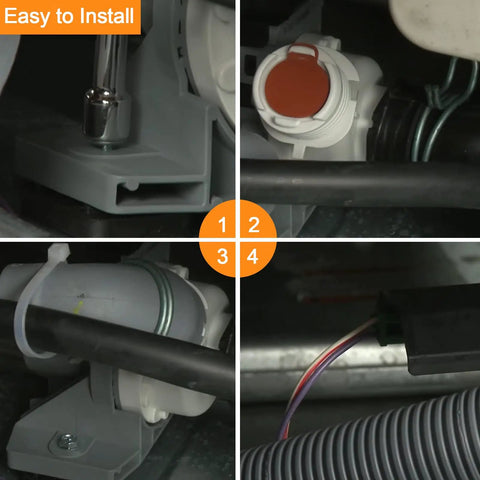 Upgrade Washer Drain Pump 137311900 137240800 For Frigidaire Electrolux Washers Replaces 2688889 AP5630474 PS3655041 EAP3655041 Plug And Play Install Leak Proof Durable Motor Great For Rinse Cycle installation steps