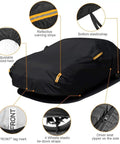 Heavy Duty All Weather Tough As Nails Sedan Car Cover Waterproof Anti UV Windproof Outdoor Full Car Cover with reflective strips