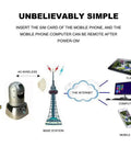 Diagram showing 4G wireless connectivity for the Straight Up Heavy Duty 1080P PTZ IP Security Camera using mobile devices.