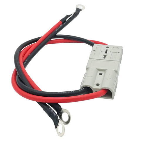 Rock Solid Heavy Duty Quick Connect Charging Cord For Electric Forklift Battery Industrial Grade Plug Interface Dual Pack with wires.
