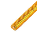 Close-up of a gold aluminum fastener from Dope 190 Piece Fairing Fasteners Nuts And Washers Kit For CBR600RR CBR900RR CBR1000RR And CBR1100XX Iron Aluminum Durable Anti Corrosion Hardware Set For Bodywork