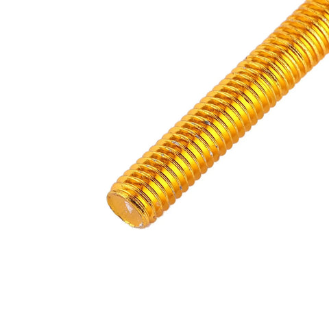 Close-up of a gold aluminum fastener from Dope 190 Piece Fairing Fasteners Nuts And Washers Kit For CBR600RR CBR900RR CBR1000RR And CBR1100XX Iron Aluminum Durable Anti Corrosion Hardware Set For Bodywork