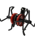 All Purpose Cultivator Garden Tool Workhorse With 6 Claw Wheel 2 In 1 Weeder And Soil Aerator black and red component