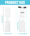 60 Pieces Self Adhesive Cable Labels For Wires And Cords, 9cm by 2cm size, nylon writable tags, waterproof white cable tags.