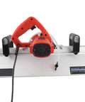 Heavy Duty Electric Tile Bevel Cutter And Chamfering Machine With 45 Degree Precision Edge Work And 1200 Watt Motor showing cutting blade and handle.