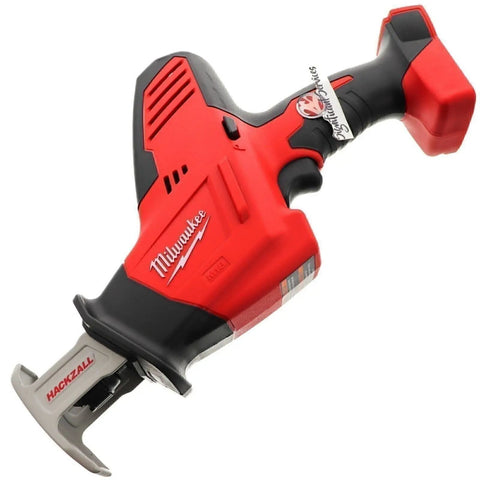 M18 Hackzall Cordless One Handed Reciprocating Saw Kit with Pro Grade Build, red and black design, compact size for tight spaces.