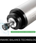 1.5KW Water Cooled CNC Spindle Motor 220V 80mm Mount Quiet Operation 4 Bearings 24000 RPM 400Hz with ER11 6mm Collet
