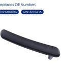 Black interior door inner pull handle set for Mitsubishi Eclipse 2006-2012, driver and passenger side, replaces OEM 7221A069HA 7221A070HA