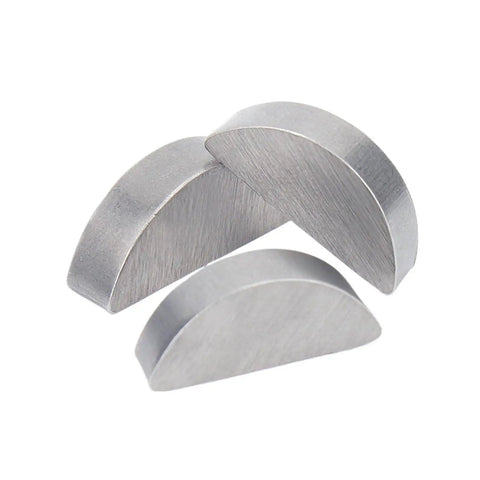 Premium Carbon Steel Woodruff Keys Heavy Duty Machine Parts High Torque Rust Proof Corrosion Resistant Precision Fit Stops Gear Slippage Secures Shaft Hub Connection Zero Play Solid Badass Hardware Tools For Any Project Best Deal. carbon steel woodruff keys, close-up