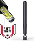Truck Antenna For Ford F Series F 150 F 250 F 350 Super Duty Raptor Bronco Lightning And RAM 1500 Short 4 Inch Antenna Anti Theft Carwash Safe Easy Install Durable Aluminum Body