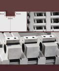Close-up of Tough As Nails CNC Bench Vise with 4mm and 8mm dimensions, showcasing durable steel construction for precision machining.