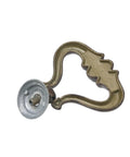 Vintage Drop Ring Drawer Pulls 4 Pack Bronze Zinc Alloy Cabinet And Dresser Handles, showing a single ring pull with screw mount.
