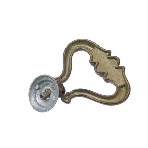 Vintage Drop Ring Drawer Pulls 4 Pack Bronze Zinc Alloy Cabinet And Dresser Handles, showing a single ring pull with screw mount.