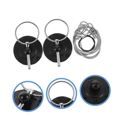 Durable CNC Aluminum Hood Lock Kit For Cars, Trucks, And SUVs, Easy Install Hood Latch, showing complete assembly and details.