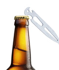 On Deck Marine Multitool Bottle Opener and Screwdriver opening a bottle, stainless steel emergency tool