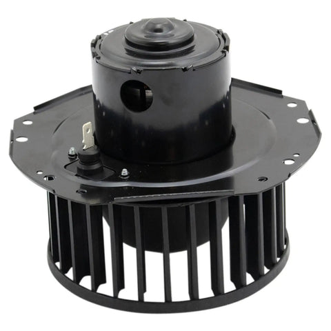 Direct Drop In HVAC Heater Air Conditioning Blower Motor Assembly With Fan Cage, black motor with fan, plug and play design.