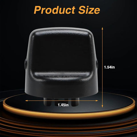 Ignition Key Knob With Inner And Outer Push Switch Upgraded Start Button Built To Last For Mazda CX9 CX7 RX8 MX5 Miata Replacement Durable ABS Plastic High Hardness And Flexible Design shown with dimensions