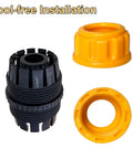 No-Fuss Garden Hose Repair Kit For Five Eighths And Three Quarters Inch Hoses - Tool Free Mender Fittings, 3-Piece Set