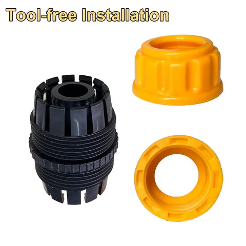No-Fuss Garden Hose Repair Kit For Five Eighths And Three Quarters Inch Hoses - Tool Free Mender Fittings, 3-Piece Set