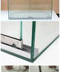 Full Extension Drawer Slides Kit, Stainless Steel Rails For Cabinets with glass door installation shown in detail