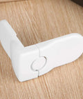 Baby Safety Lock for Cabinets Drawers and Fridge Stick On Adhesive Easy Install No Drill Needed Kid Proof ABS Durable Safe Non Toxic