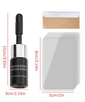 Car Windshield Crack Repair Kit With Nano Glass Repair Fluid, 4 Piece Portable Glass Repair Set including resin and patches.