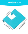 Adjustable Door Hinge Jig For Quick Installations And Precise Hinge Cutting, blue plastic jig with dimensions shown