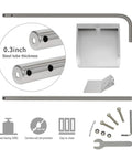 Heavy Duty Stainless Steel Pooper Scooper Set With 33.4 Inch Upright Dustpan And Spade For Indoor Outdoor Pet Waste Cleanup