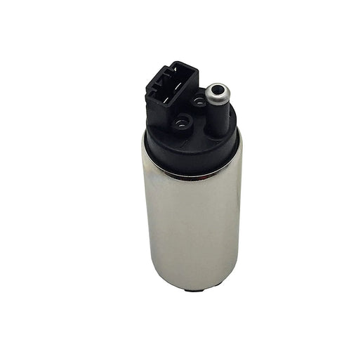 255 LPH In Tank Fuel Pump Kit With High Flow Electric Pump Including Sending Unit Float Reservoir Strainer Wiring Harness And Tank Seal Direct Replacement, close-up view of electric pump component.