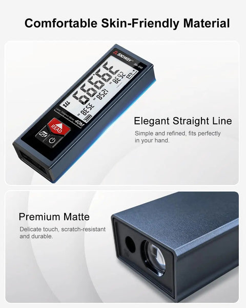 Ultra Compact Laser Distance Meter 196 Ft Range With Jumbo Lcd Screen Usb C Rechargeable Pocket Tape Measure Replacement For Tradesmen And Weekend Warriors Hauling Tools On The Job Site Daily