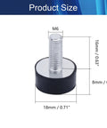 2 Pack M6 Rubber Vibration Isolator Mounts 18x8mm With Studs Built To Take The Buzz Off Your Gear For Mini Split Heat Pumps Diesel Engines Harvesters Generators And Other Machinery, 18mm x 8mm