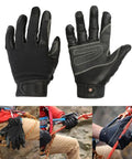 Premium Cowhide Climbing Gloves For Outdoor Sports Grippy And Long Lasting Comfort Ideal For Cycling Hiking Rock Climbing Mountaineering