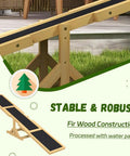 71 Inch Dog Agility Seesaw Outdoor Training And Exercise Wooden Platform Pro Grade Obstacle Course with durable fir wood base